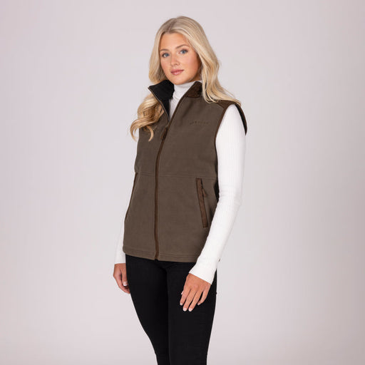 Heritage Fleece Gilet Dark Olive
