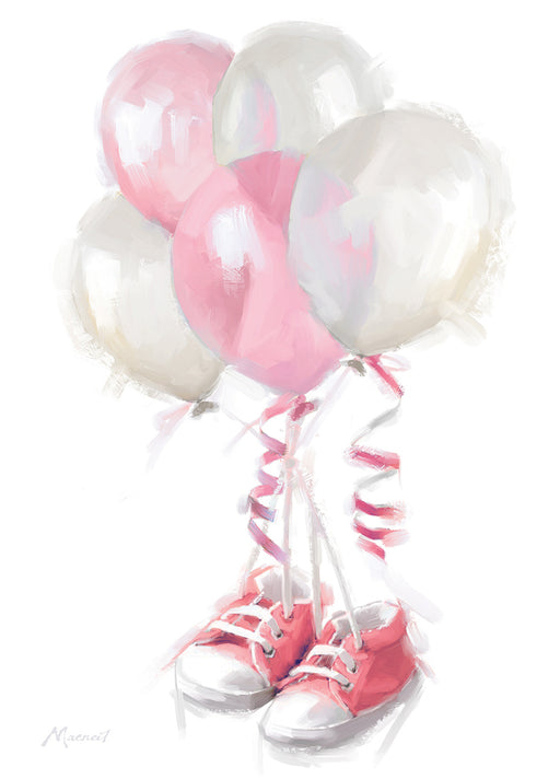 Country Cards New Baby Pink Booties Card