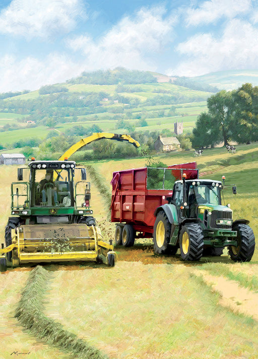 Country Cards  Tractor Cutting Silage Card