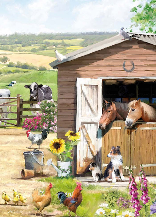 Country Cards  Farmyard Stables Card