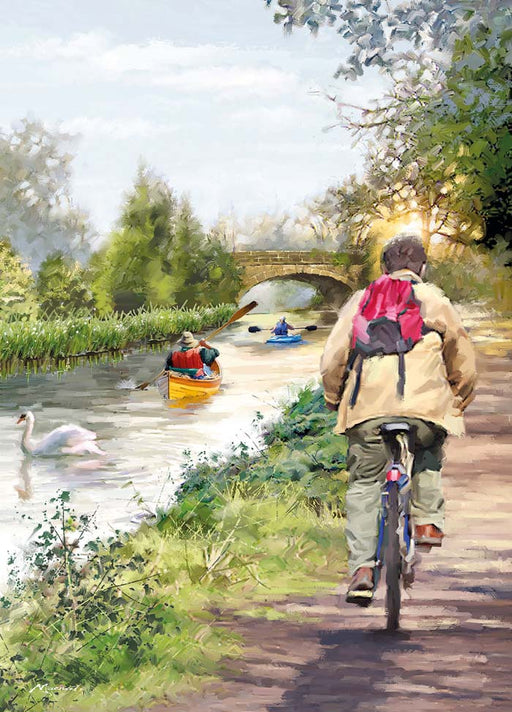 Country Cards  Canal Cyclist Card