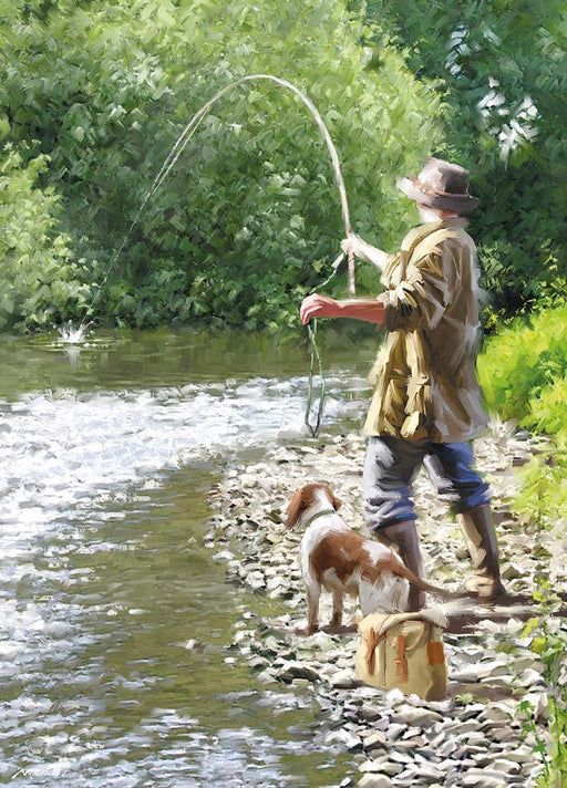 Country Cards Fishing The Shallows Card