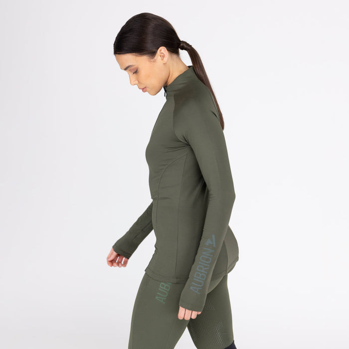 Aubrion Equestrian React Winter Base Layer Khaki