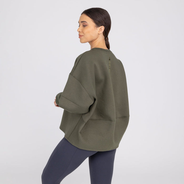 Aubrion Equestrian React Sweatshirt Khaki