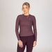 Aubrion Equestrian Ribbed Long Sleeve Top Thistle