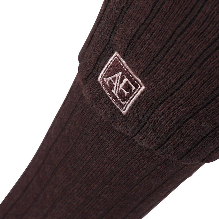 Aubrion Equestrian Knit Boot Socks Espresso