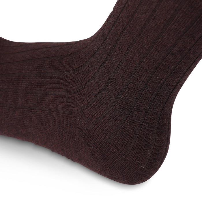 Aubrion Equestrian Knit Boot Socks Espresso