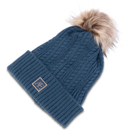 Aubrion Equestrian Knit Hat Estate Blue
