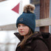 Aubrion Equestrian Knit Hat Estate Blue