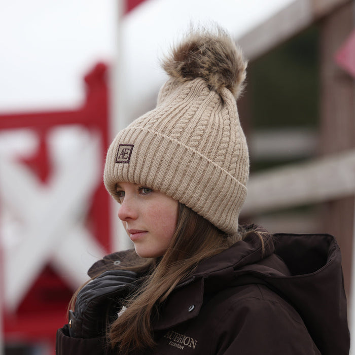 Aubrion Equestrian Knit Hat Oat