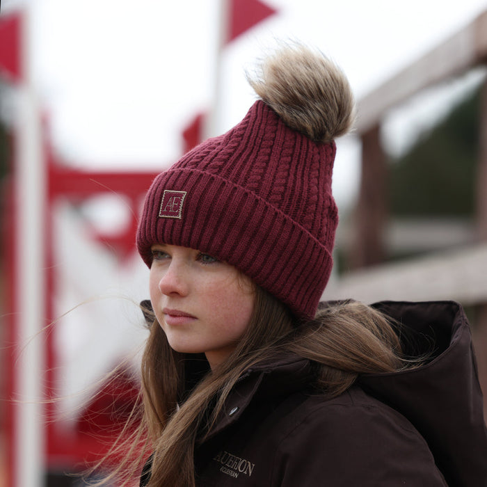 Aubrion Equestrian Knit Hat Port