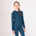 Aubrion Equestrian Ribbed Young Rider Long Sleeved Top Estate Blue