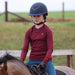 Aubrion Equestrian Ribbed Young Rider Long Sleeved Top Port