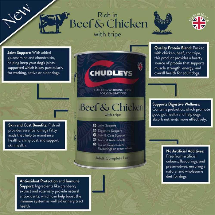 Chudleys Working Dog Variety Tins 12x395g