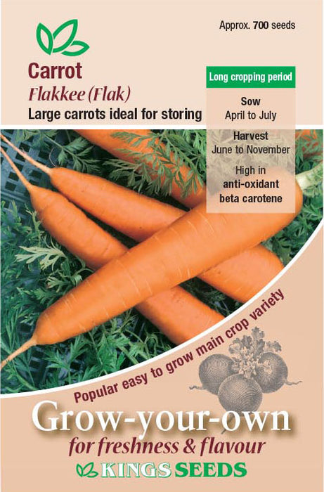 Kings Seeds Carrot Flakee (FLAK) Seeds