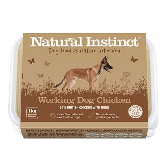 Natural Instinct Raw Chicken Working Dog Food 1kg