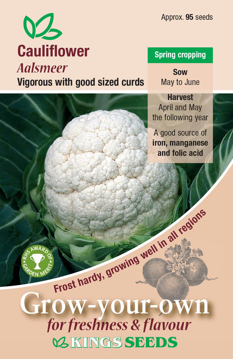 Kings Seeds Cauliflower Aalsmeer RHS AGM Seeds