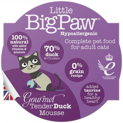 Little Big Paw Gourmet Cat Tender Duck Mousse 8x85g