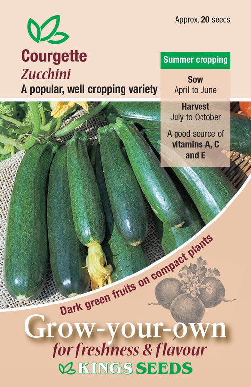 Kings Seeds Courgette Zucchini Seeds