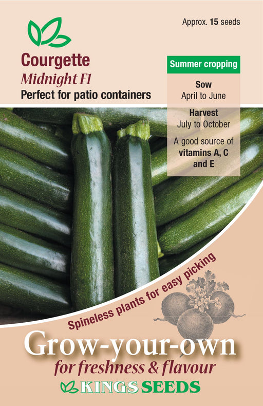 Kings Seeds Courgette Midnight