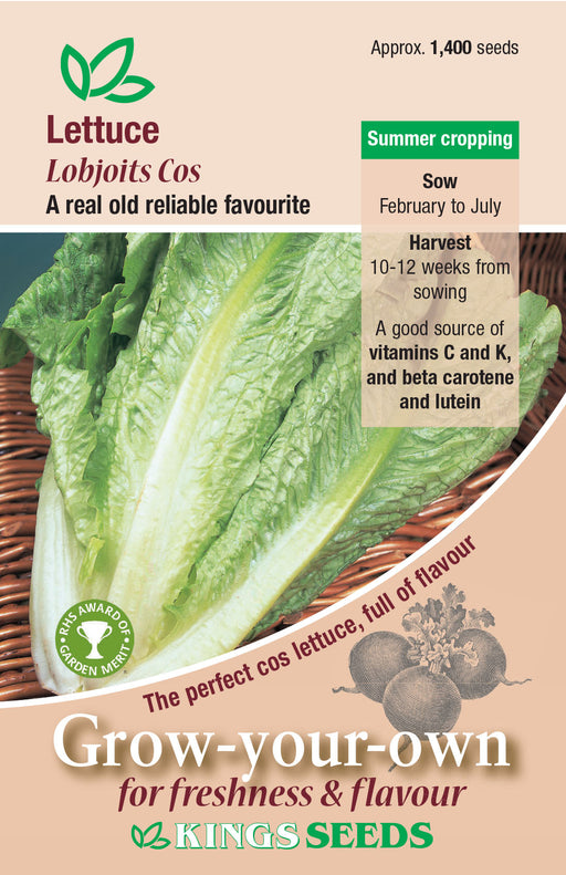 Kings Seeds Lettuce Lobjoits Cos Rhs Agm Seeds