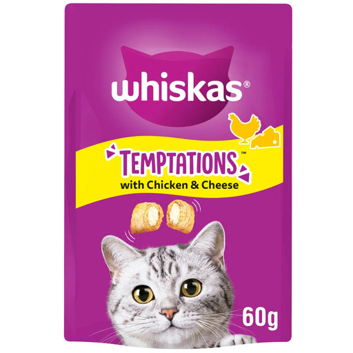 Whiskas Temptation Chicken & Cheese Cat Treats 60g