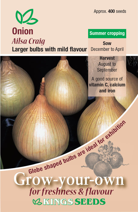Kings Seeds Onion Ailsa Craig Seeds