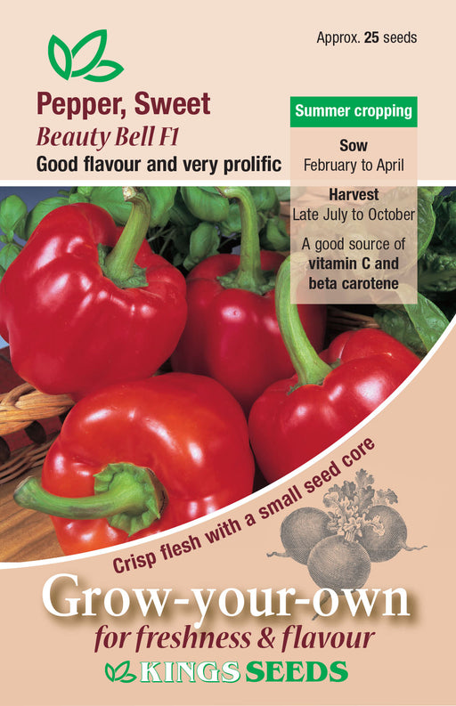 Kings Seeds Pepper (Sweet) Beauty Bell