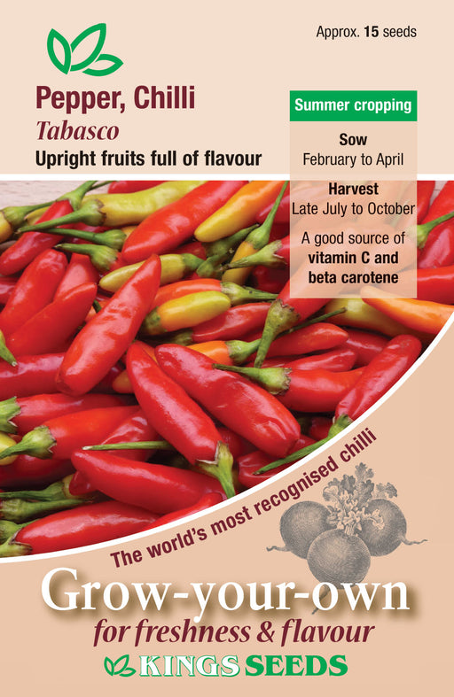 Kings Seeds Chilli Pepper Tabasco