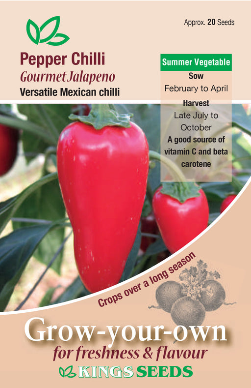 Kings Seeds Pepper Chilli Gourmet Jalapeno