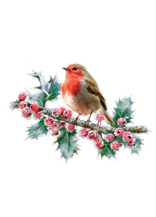 Country Cards Robins Christmas Card