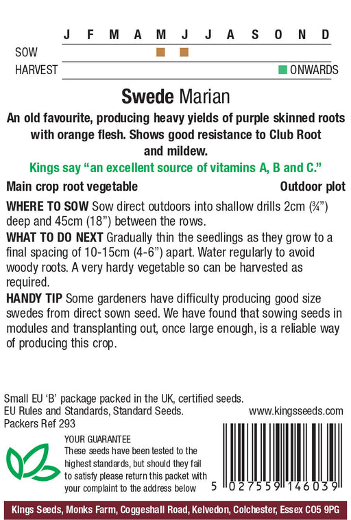 Kings Seeds Swede Marian Seeds