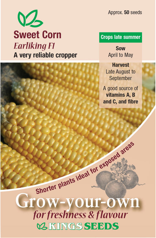 Kings Seeds Sweet Corn Earliking F1