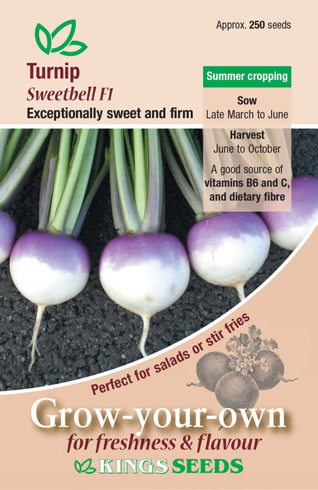 Kings Seeds Turnip Sweetbell F1 Seeds
