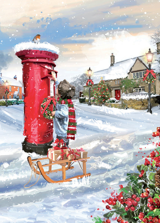 Country Cards Posting Santas Letter Christmas Card