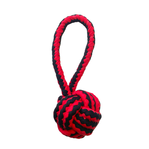 Nuts For Knots Ball Tugger Black/Red