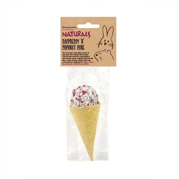 Raspberry 'n' Coconut Cone Treat