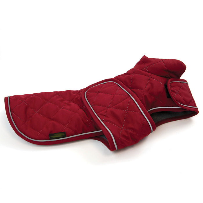 Quilted Classic Dog Coat Burgundy
