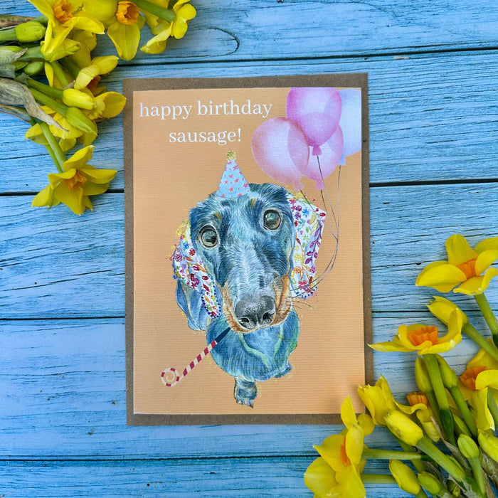 Dachshund Birthday Dog Card