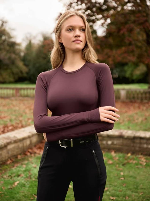 LeMieux Britney Long Sleeved Seamless Top Damson
