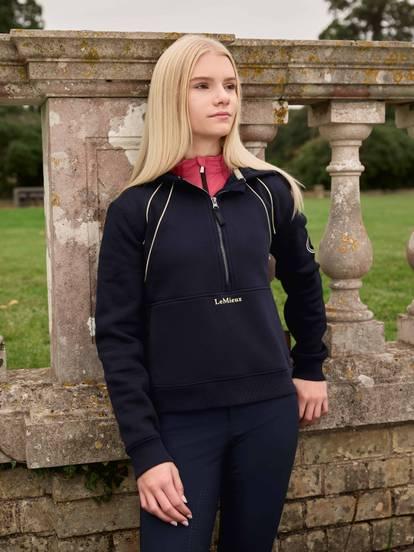 LeMieux Hettie 1/2 Zip Hoodie Navy
