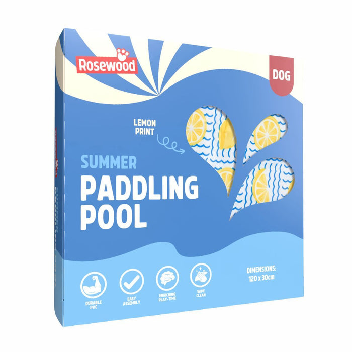 Dog Paddling Pool Lemon