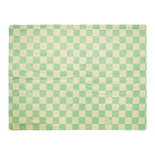 Green Check Dog Cool Mat 65x50cm
