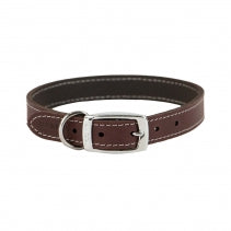 Ancol Heritage Leather Collar Oxblood