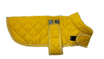 Quilted Classic Dog Coat Mustard