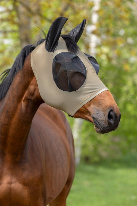 FinoStretch Zipper Fly Mask Walnut