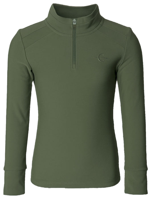 Covalliero Women's Active Shirt Forest Green