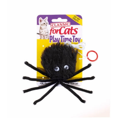 Classic Furry Spider Cat Toy 180mm