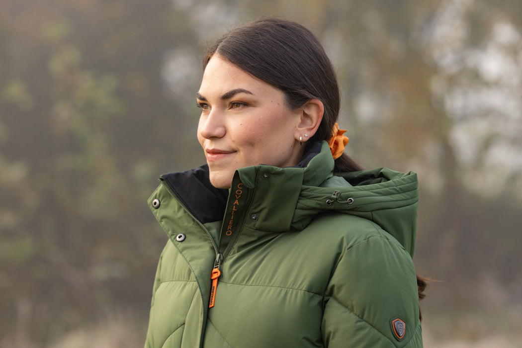 Covalliero Women's Winter Coat Forest Green
