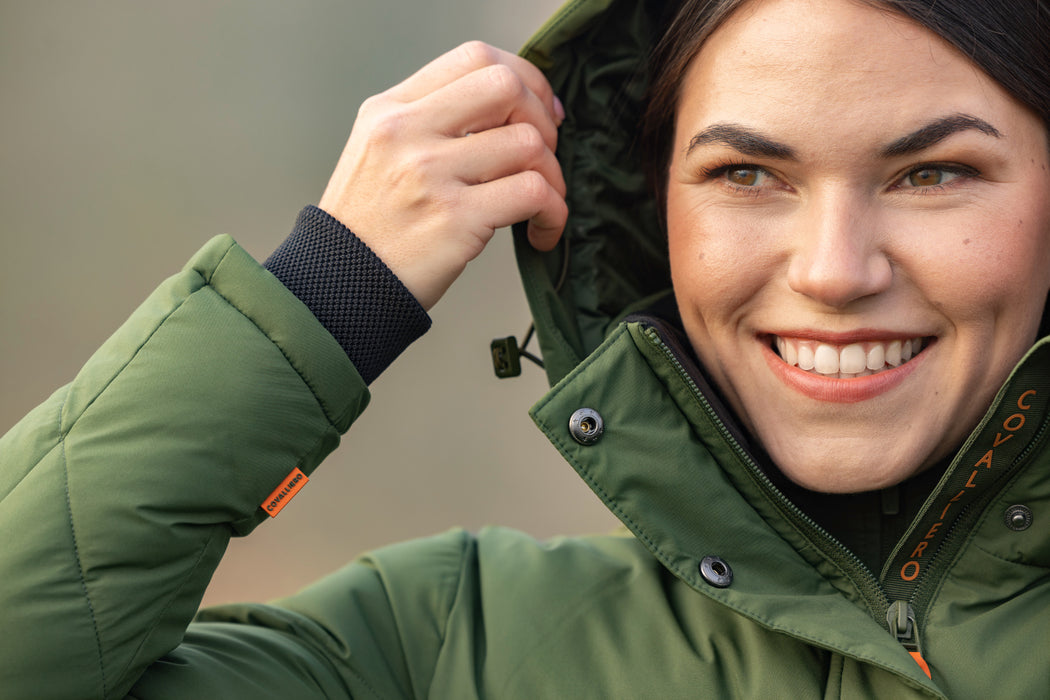 Covalliero Women's Winter Coat Forest Green